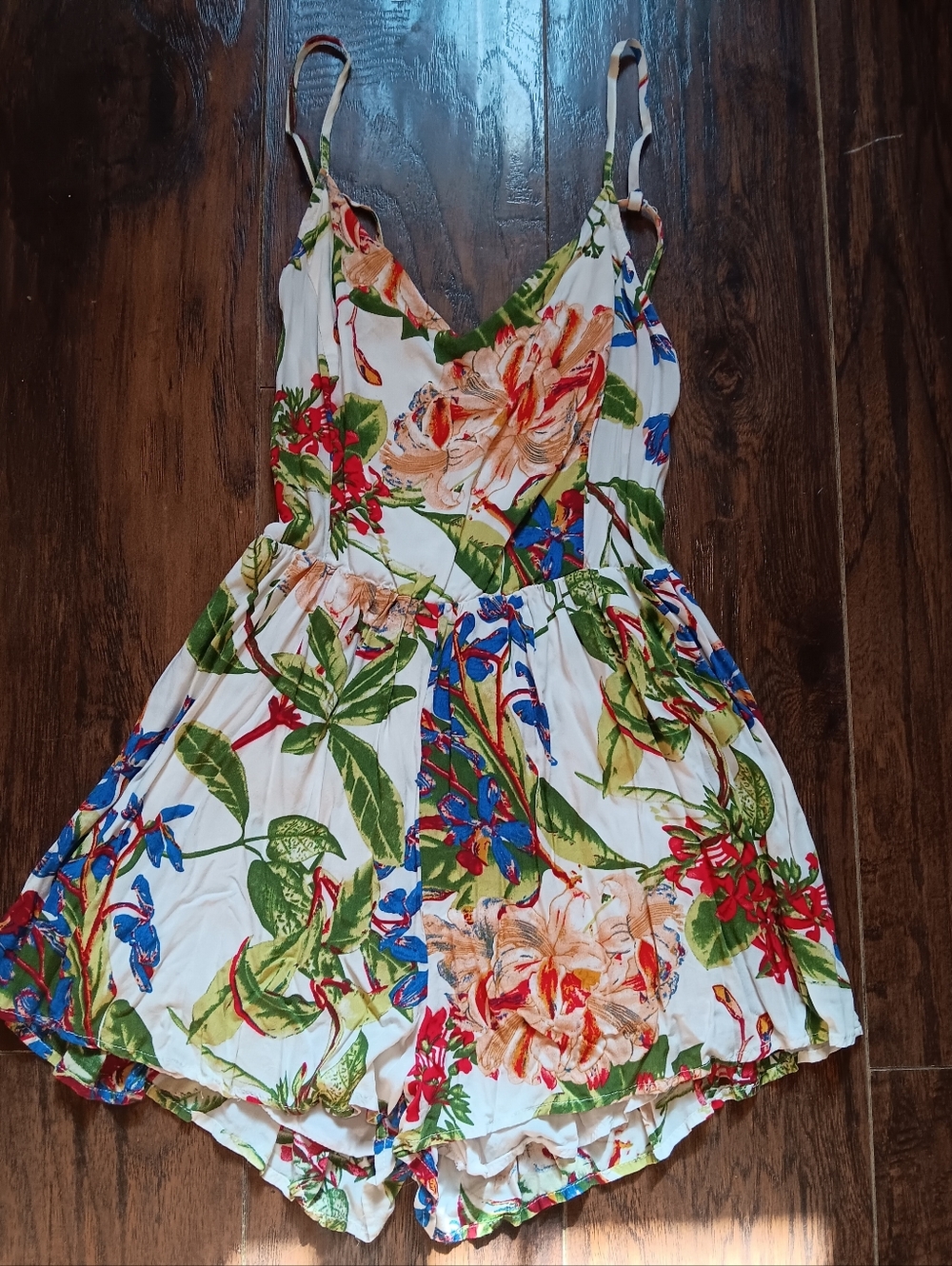 Jenn & Jo Floral Romper Dress Womens Small